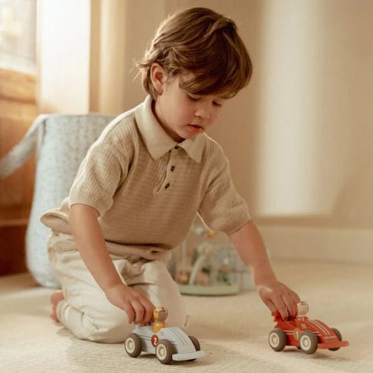 Little Dutch Rennwagen Set Rückziehauto FSC
