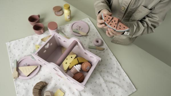 Little Dutch rosa Picknick Korb Spielzeug