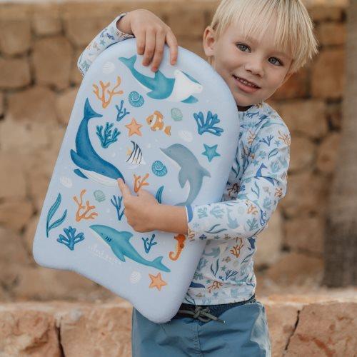 Little Dutch Schwimmbrett blau Kinder Bodyboard Ocean Dreams Blue