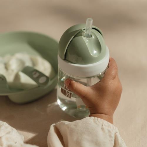 Little Dutch Strohhalmbecher Little Farm grün