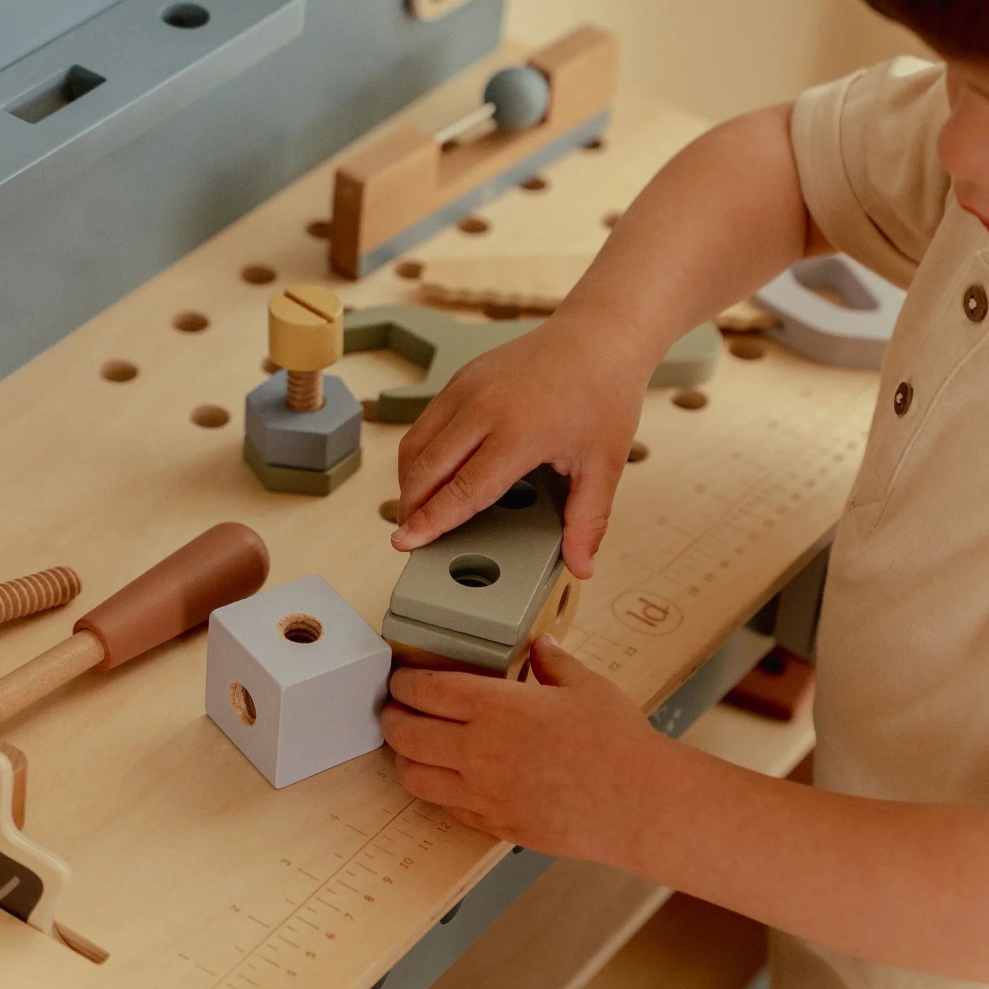 Little Dutch Werkbank mit Kreissäge Holz