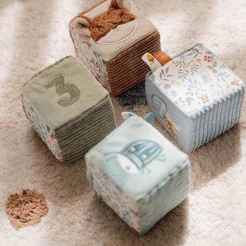 Little Dutch Stoffwürfel Set blau Forest Friends