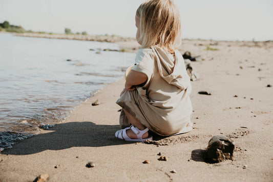 Cloby UV Poncho sand Sandy Beach Badeponcho beige