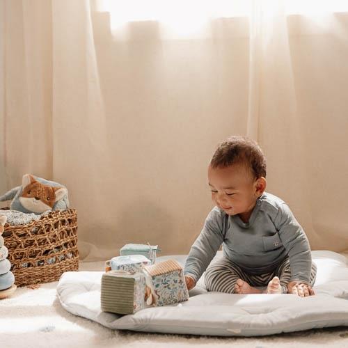 Little Dutch Stoffwürfel Set blau Forest Friends