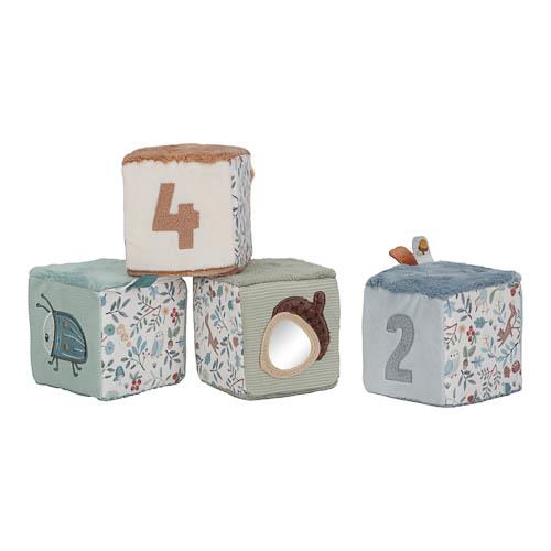 Little Dutch Stoffwürfel Set blau Forest Friends