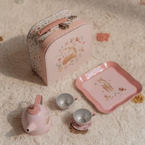 7-teiliges Teeset Mehrfarbig Fairy Garden