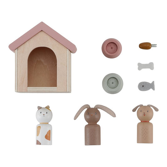 Little Dutch Puppenhaus Haustier Erweiterungsset aus Holz