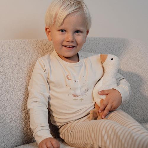 Little Dutch Zweiteiliger Schlafanzug Sand Gestreift