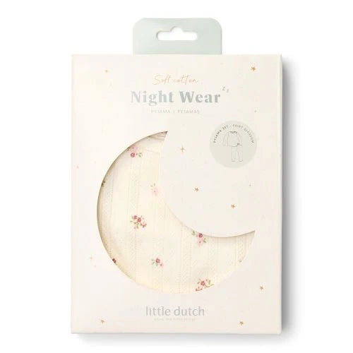 Little Dutch Zweiteiliger Pyjama Weiß Fairy Garden Fairy Blossom