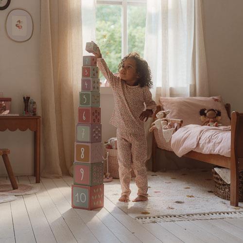 Little Dutch Zweiteiliger Pyjama Rosa Fairy Garden Feenblumen