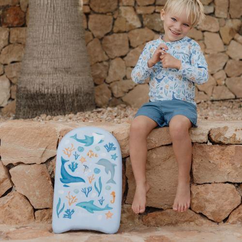 Little Dutch Schwimmbrett blau Kinder Bodyboard Ocean Dreams Blue