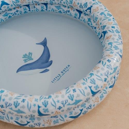 Little Dutch aufblasbares Pool Ocean Dreams Blau 80 cm