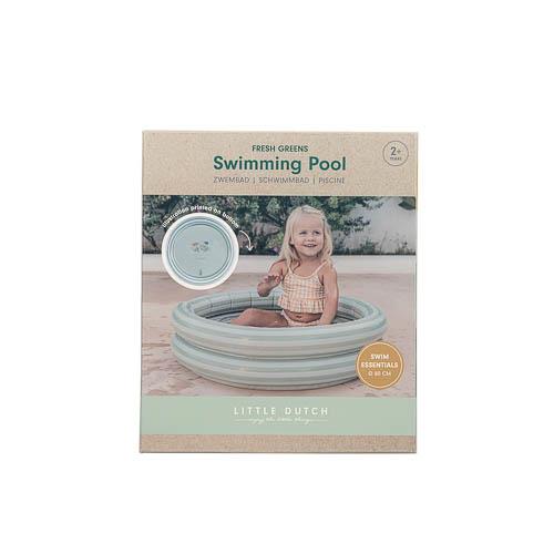 Little Dutch Pool Fresh Greens 80 cm aufblasbares Schwimmbecken grün