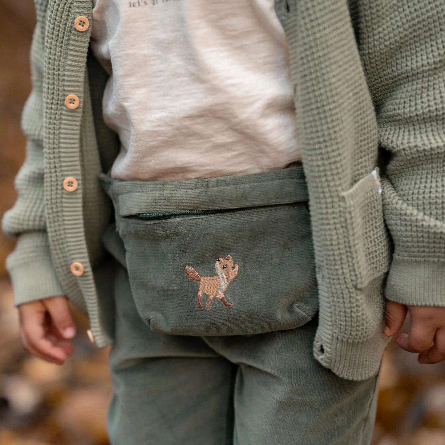 Hüfttasche Grün Forest Friends Little Durch