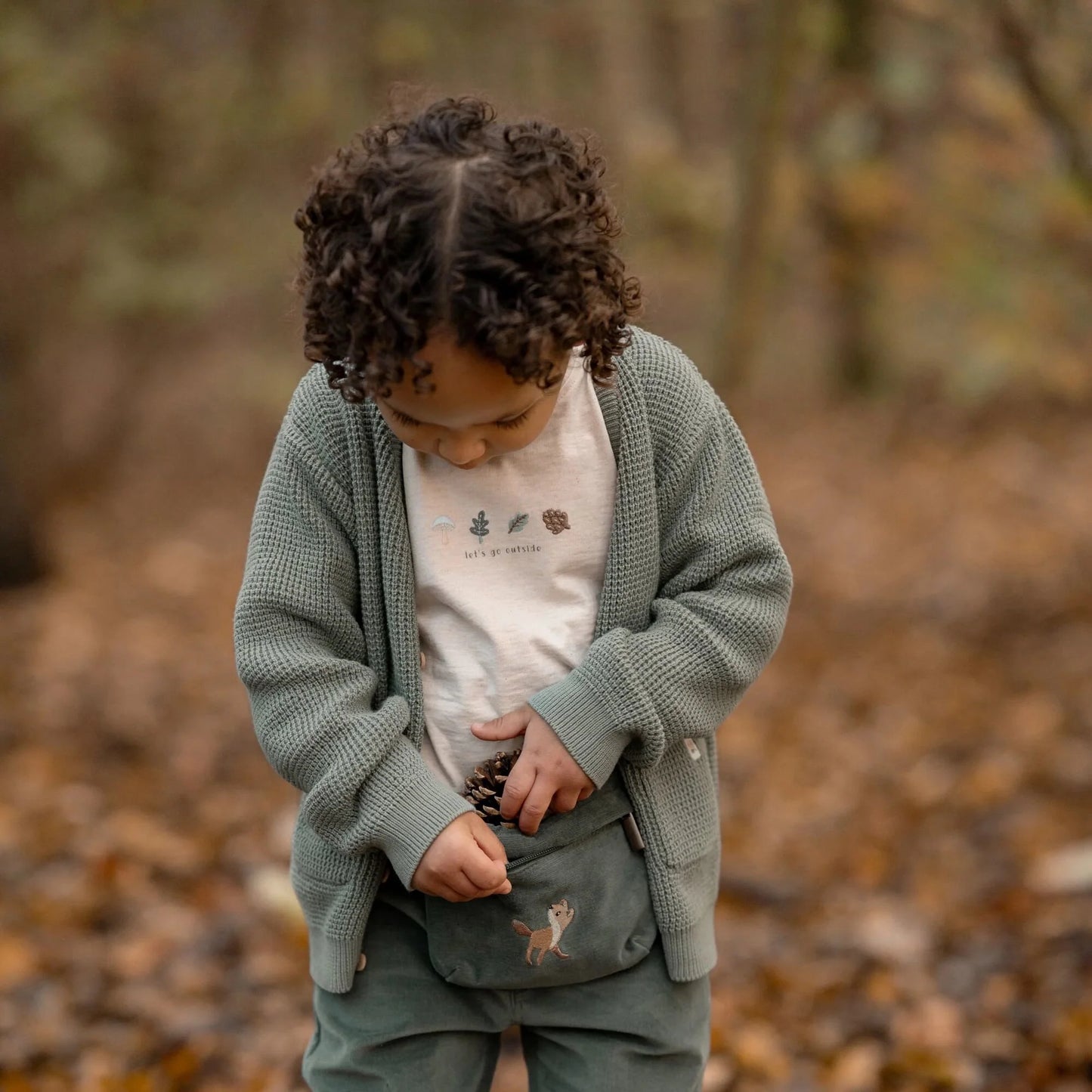 Hüfttasche Grün Forest Friends Little Durch