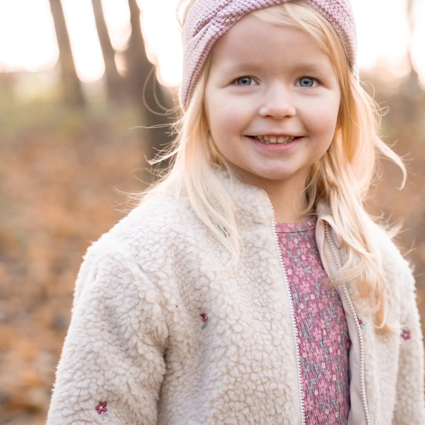 Little Dutch Hemd mit langen Ärmeln Rosa Blumen Fairy Garden