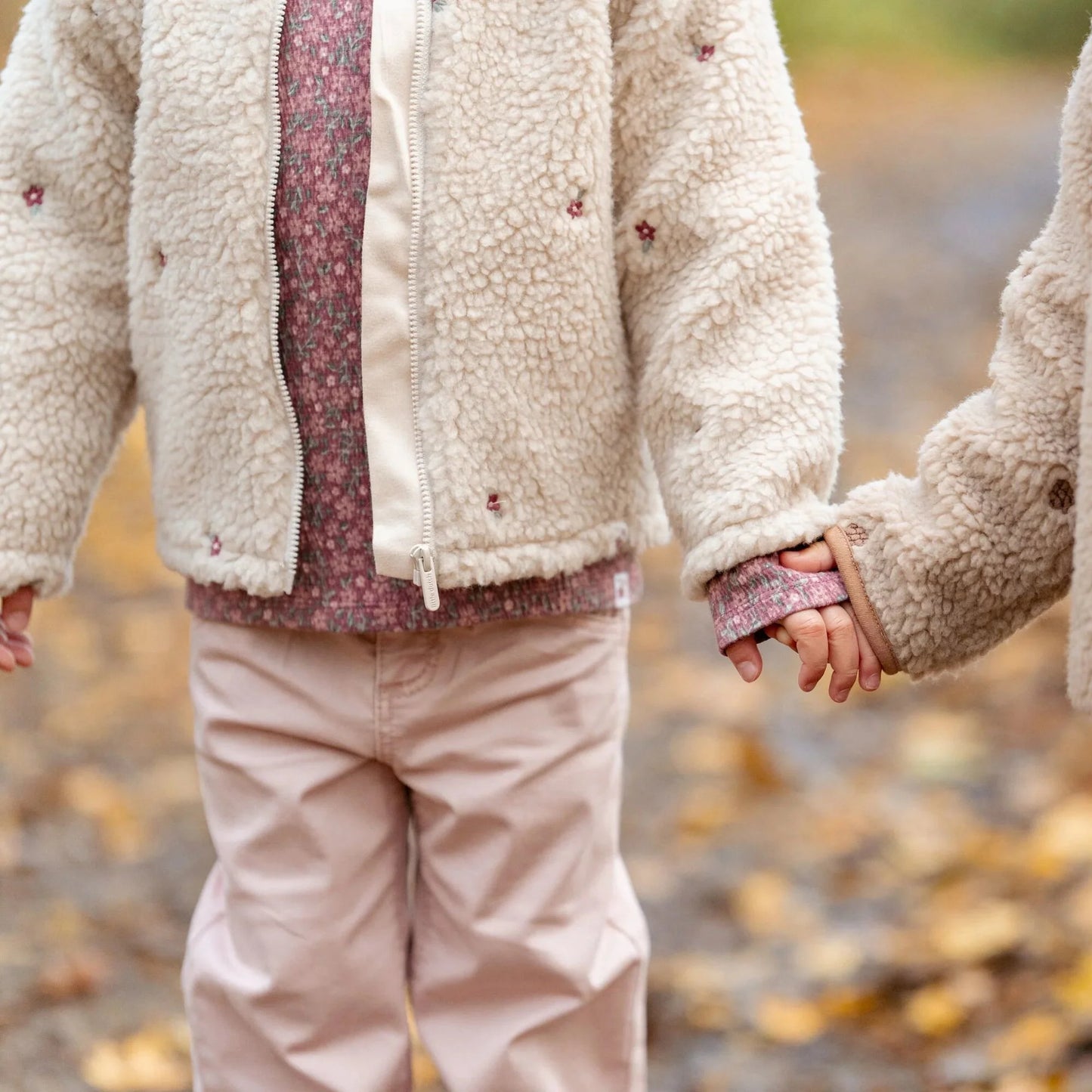 Little Dutch Hemd mit langen Ärmeln Rosa Blumen Fairy Garden