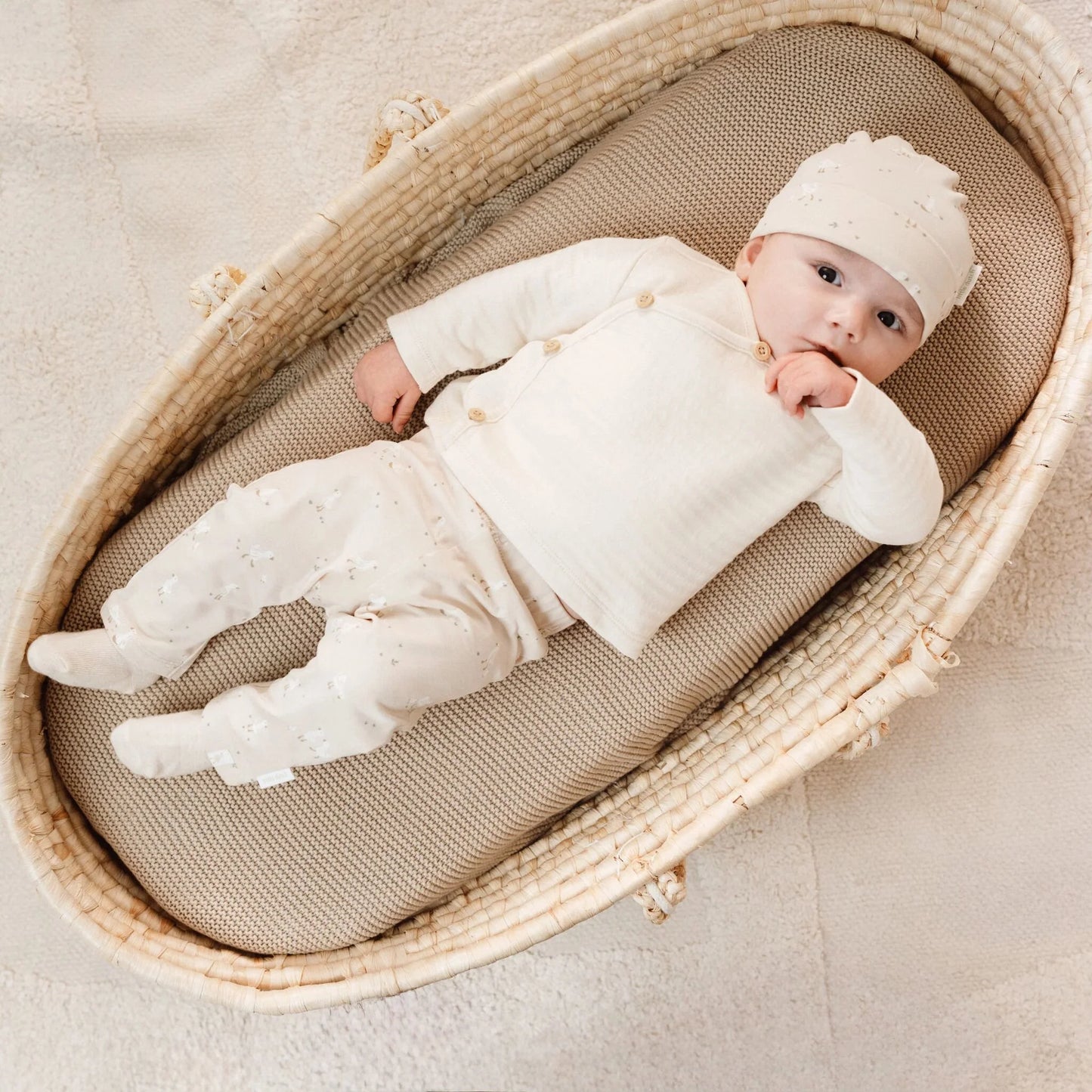 Little Dutch Mütze Beige Newborn Naturals Kleine Gans