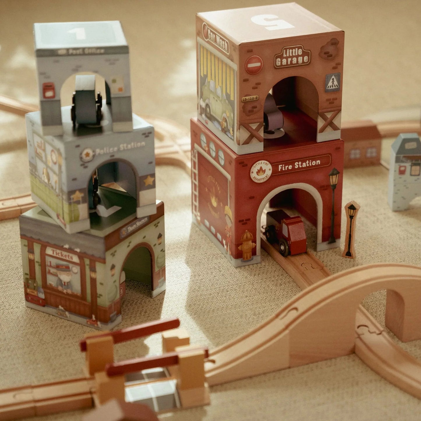 Stapelblöcke mit Autos Mehrfarbig Essentials