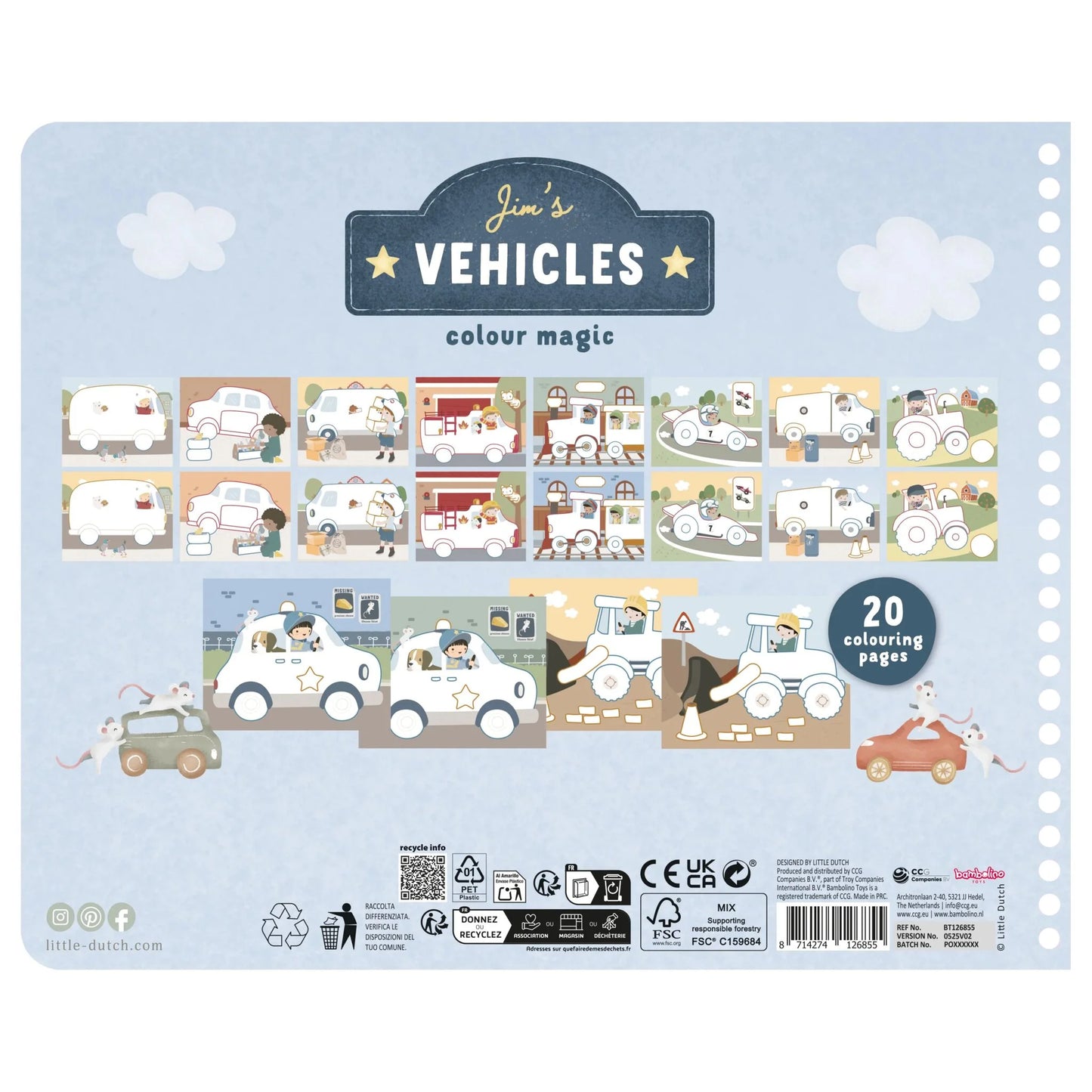 Little Dutch Malbuch Essentials Jim