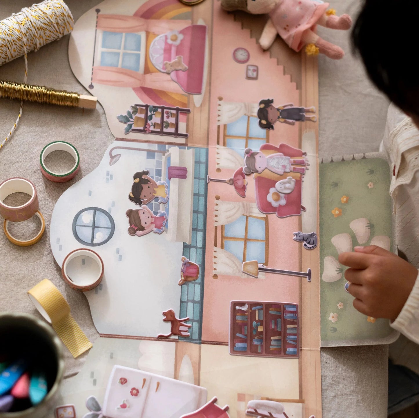 Wiederverwendbare Aufkleber Essentials Rosa