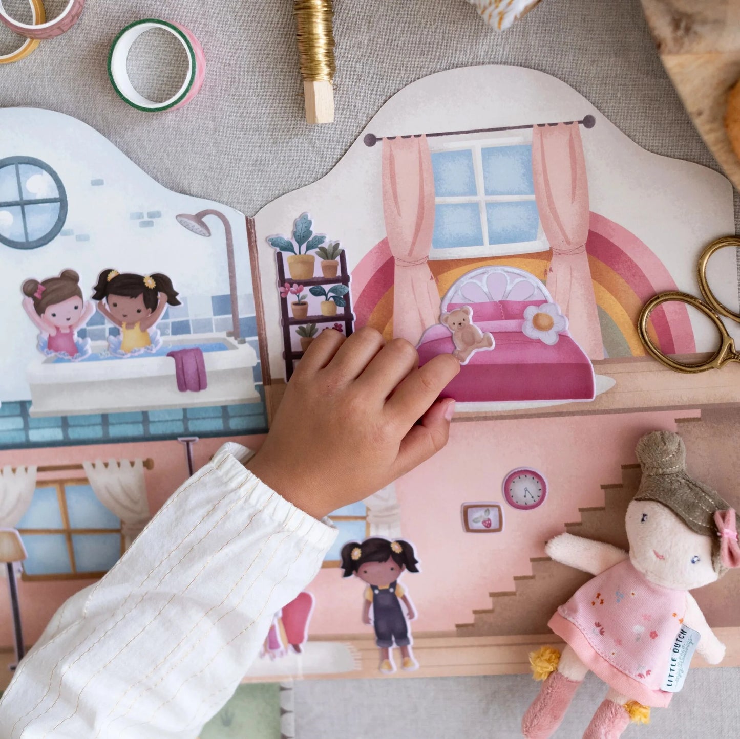 Wiederverwendbare Aufkleber Essentials Rosa