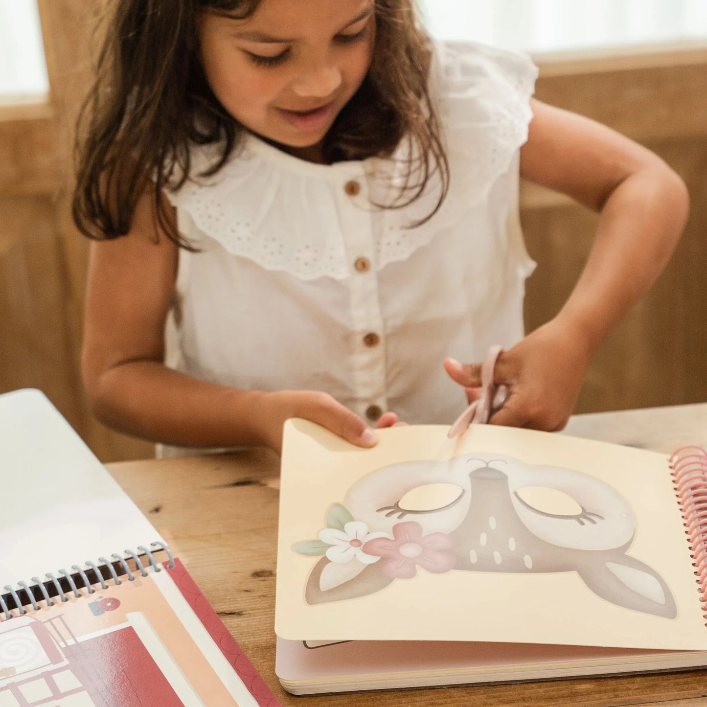 Little Dutch Ausschneide-Masken Essentials „Rosa“ | Bastelset zum Ausschneiden & Gestalten