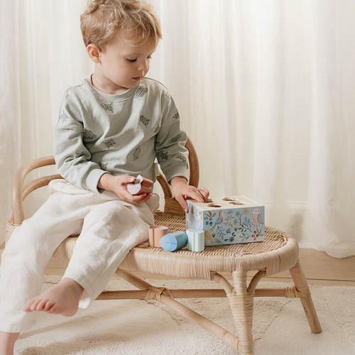 Little Dutch Formen Steckspiel Holz blau Forest Friends