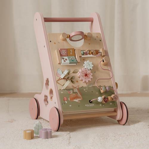 Little Dutch rosa Laufwagen Multi Activity rosa Holz Fairy Garden