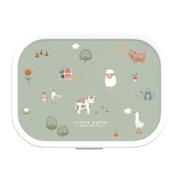 Little Dutch Brotdose Little Farm grün Mepal Lunchbox