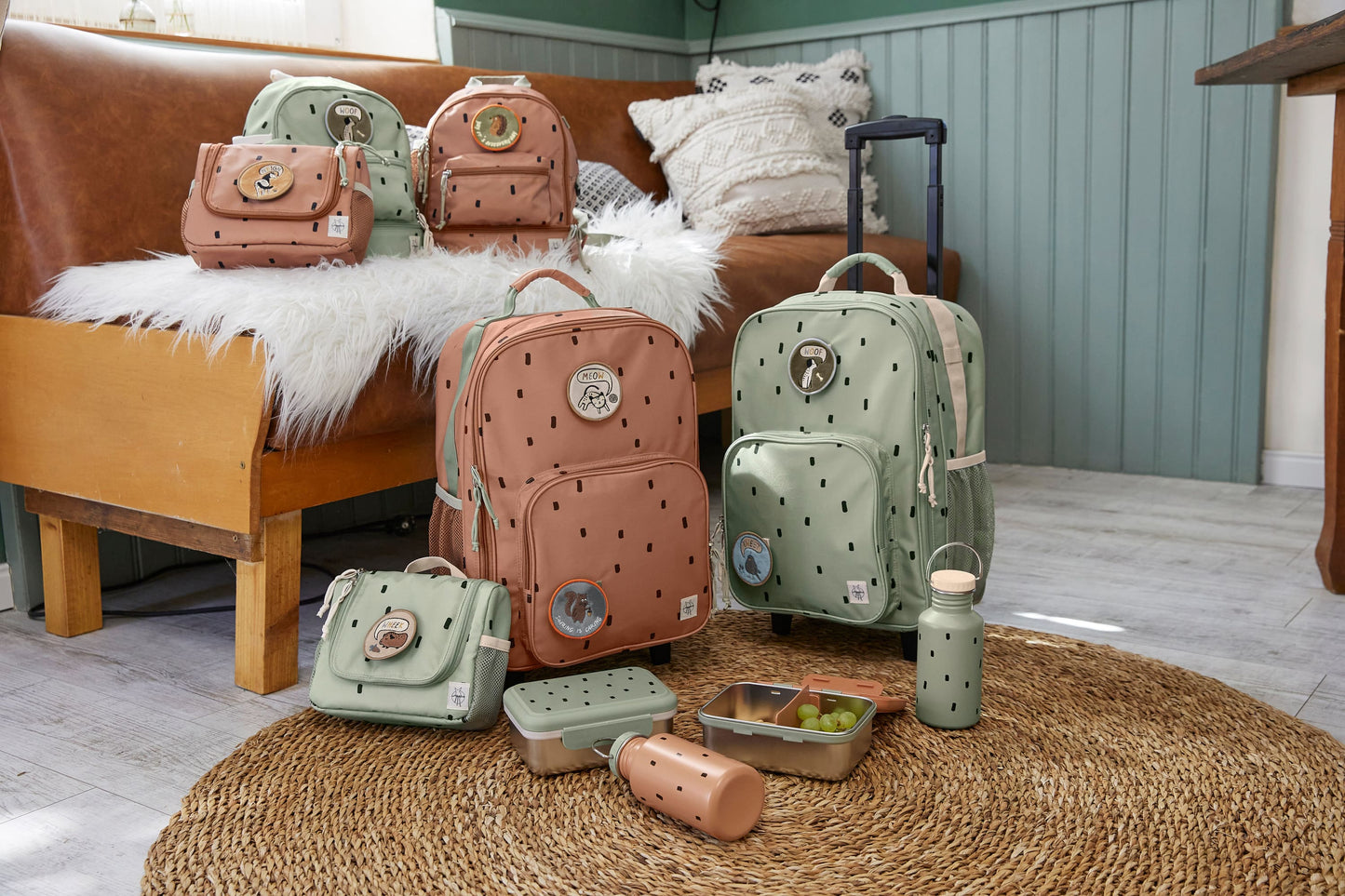 Kindergartenrucksack Mini Happy Prints Karamell Lässig