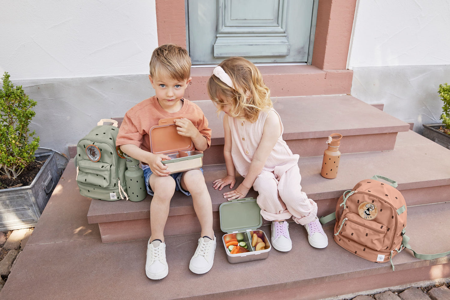 Kindergartenrucksack Mini Happy Prints Oliv Lässig
