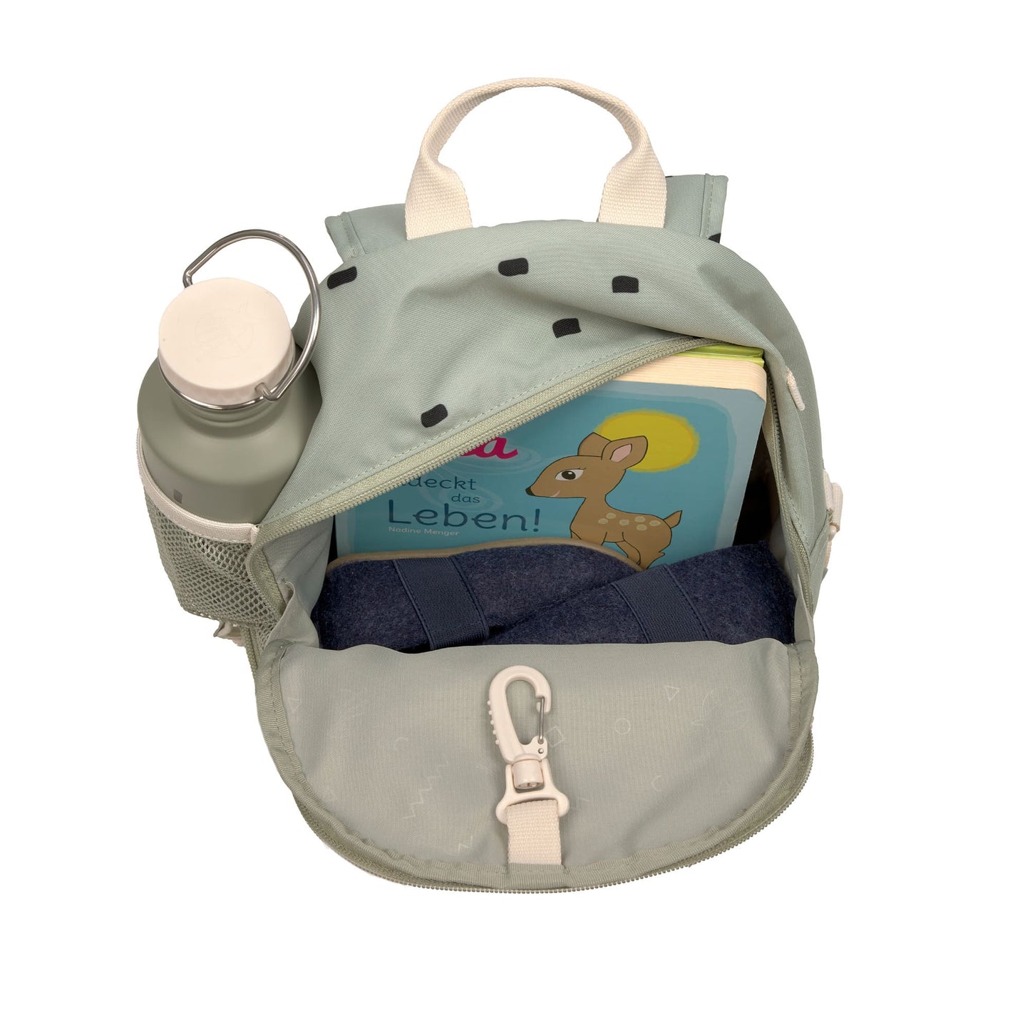 Kindergartenrucksack Mini Happy Prints Oliv Lässig