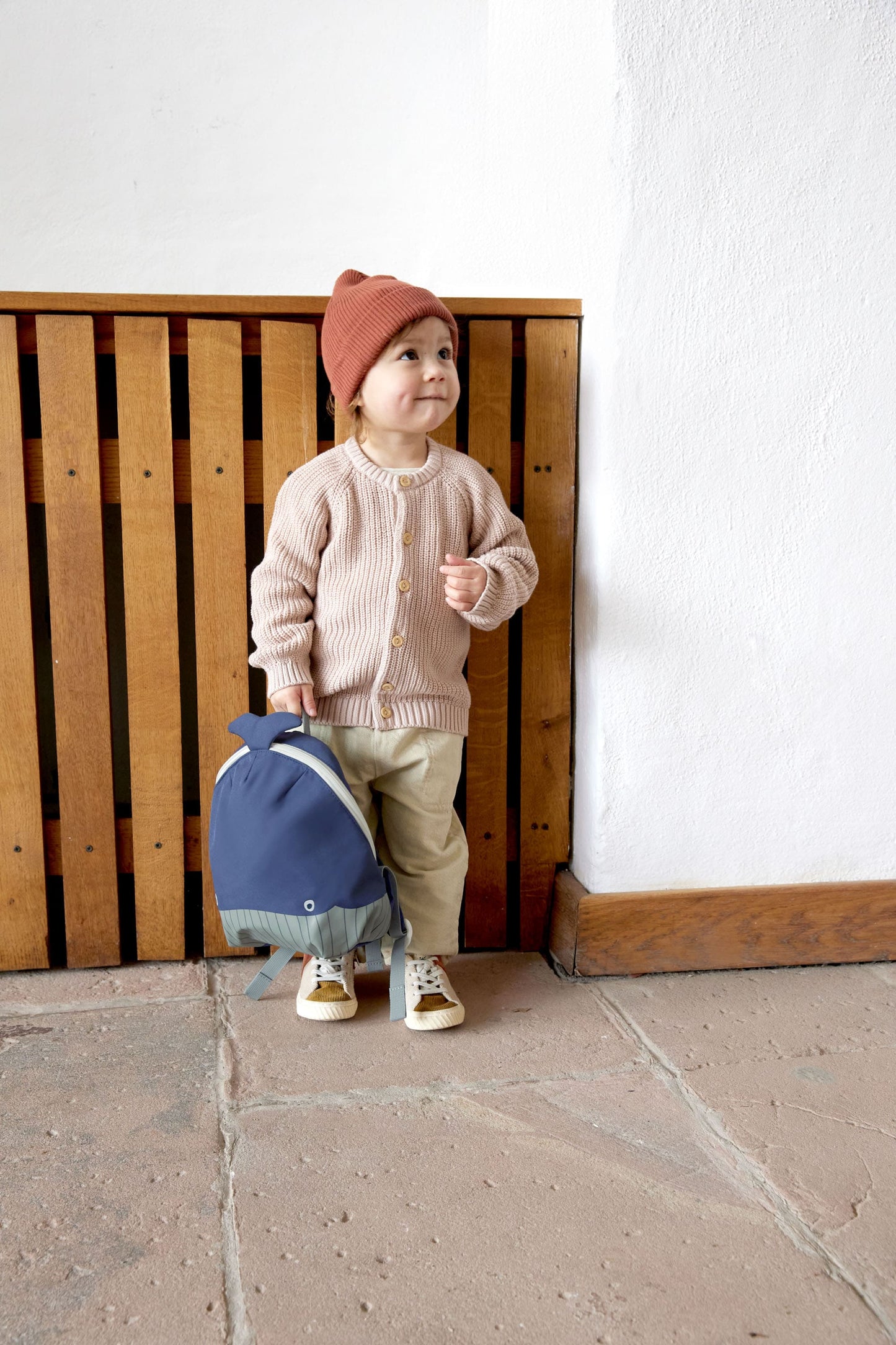 Kindergartenrucksack Tiny Wal Dunkelblau Lässig