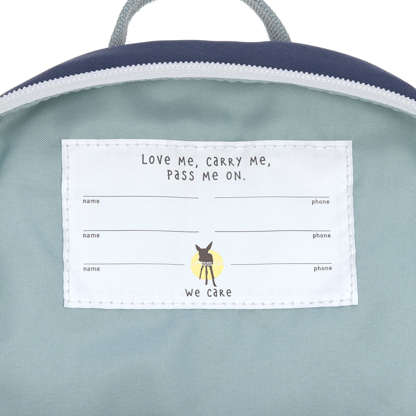 Kindergartenrucksack Tiny Wal Dunkelblau Lässig