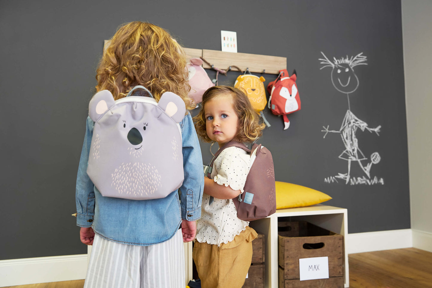 Kindergartenrucksack Tiny Koala Grau Lässig