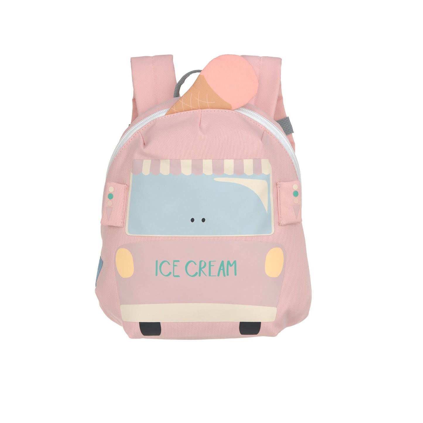 Kindergartenrucksack Tiny Eiswagen Rosa Lässig