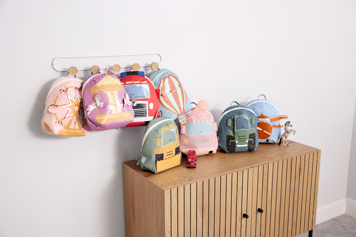 Kindergartenrucksack Tiny Karussell Lila Lässig