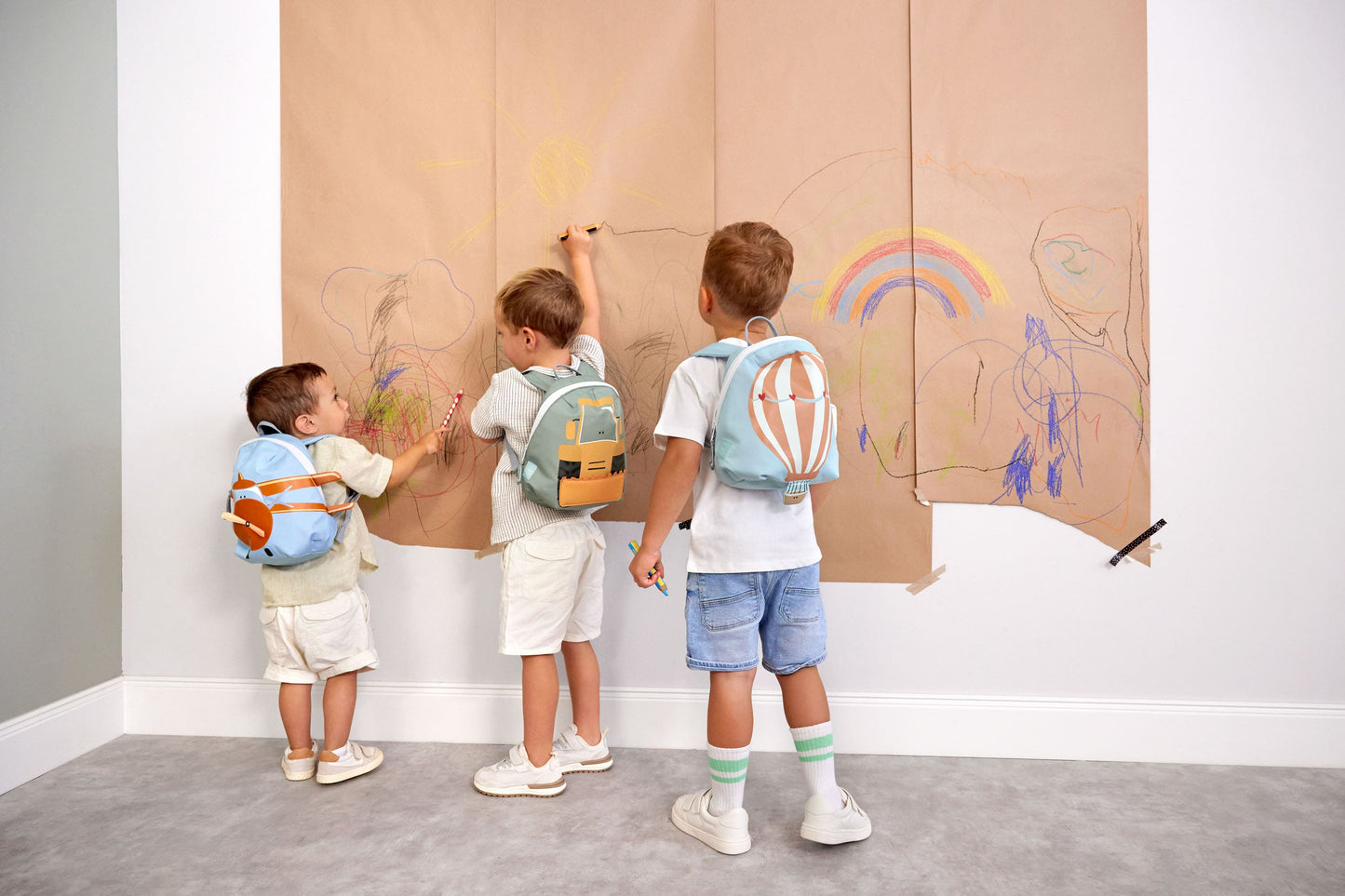 Kindergartenrucksack Tiny Ballon Beige Lässig