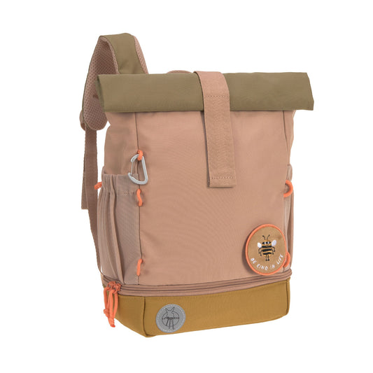 Kindergartenrucksack Rolltop Nature Braun Lässig