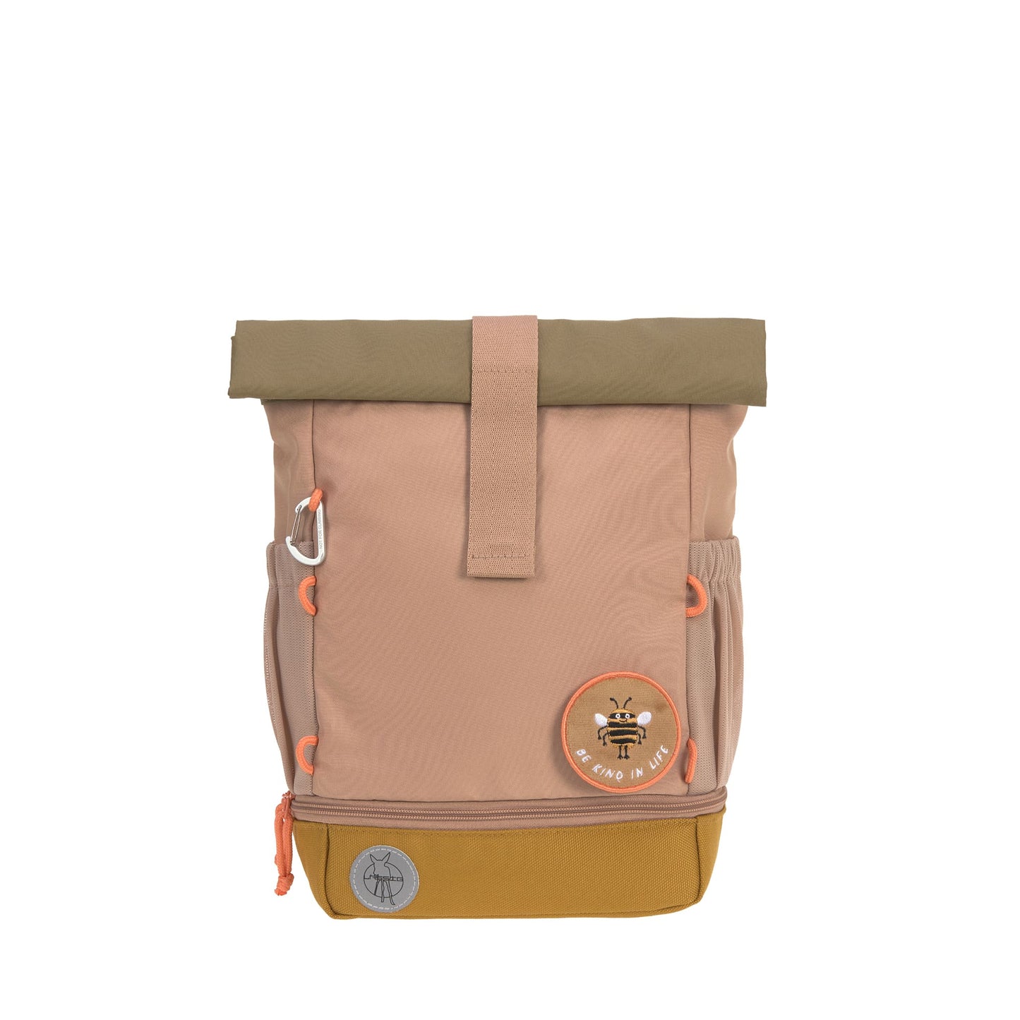 Kindergartenrucksack Rolltop Nature Braun Lässig