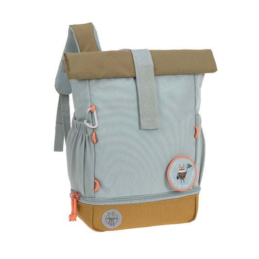 Kindergartenrucksack Rolltop Nature Hellblau Lässig