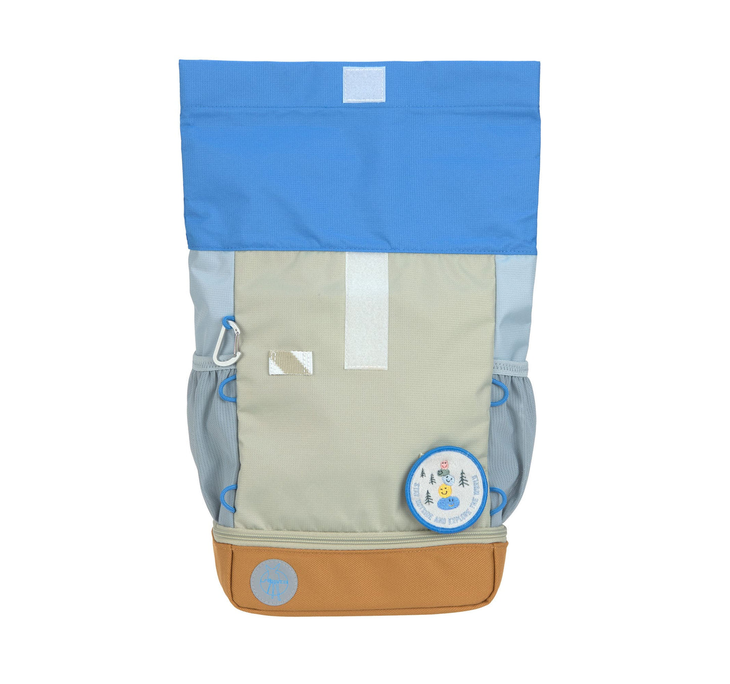 Kindergartenrucksack Rolltop Sunny Explorer Grün Blau Lässig