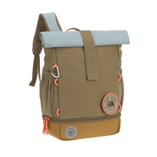 Kindergartenrucksack Rolltop Nature Oliv Lässig