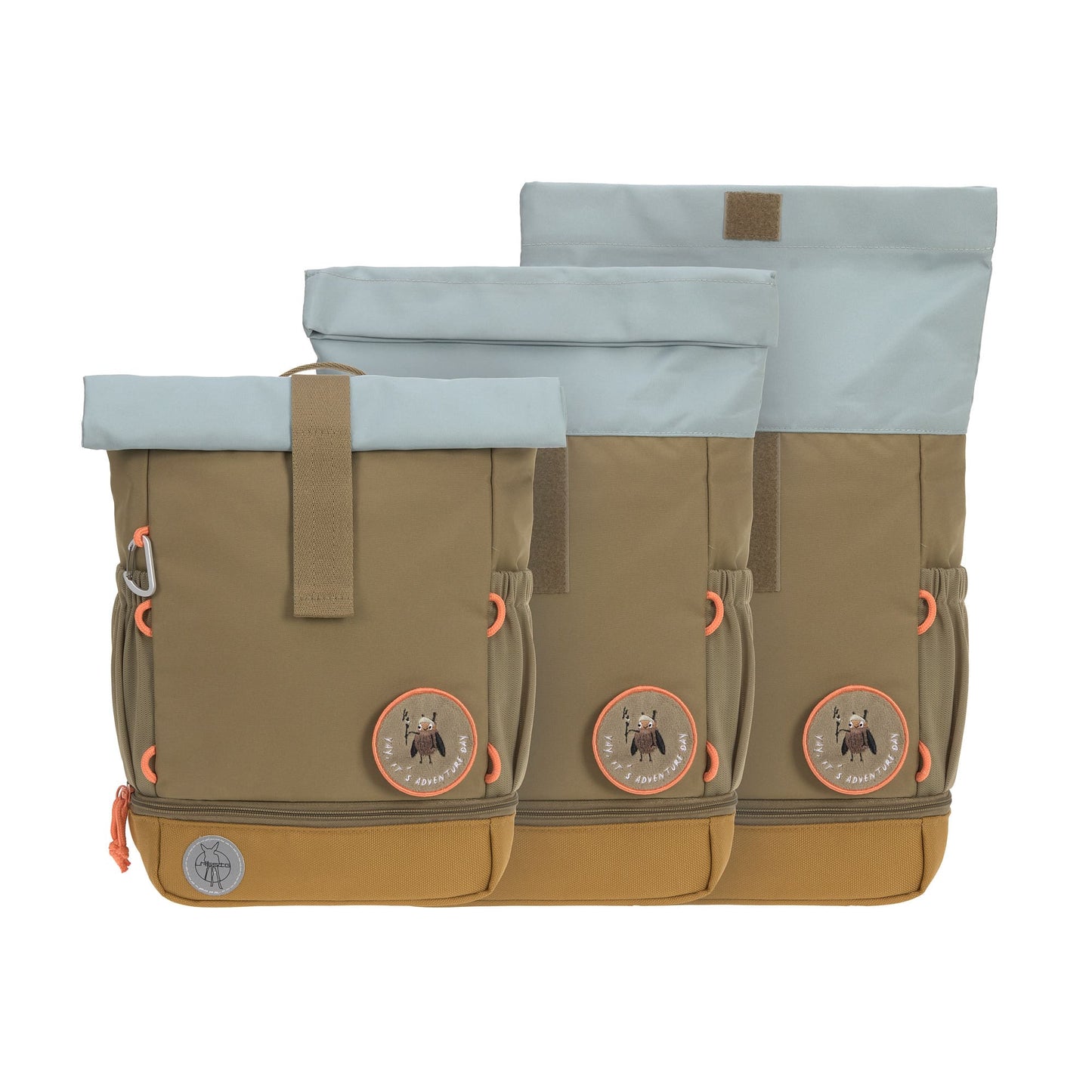 Kindergartenrucksack Rolltop Nature Oliv Lässig