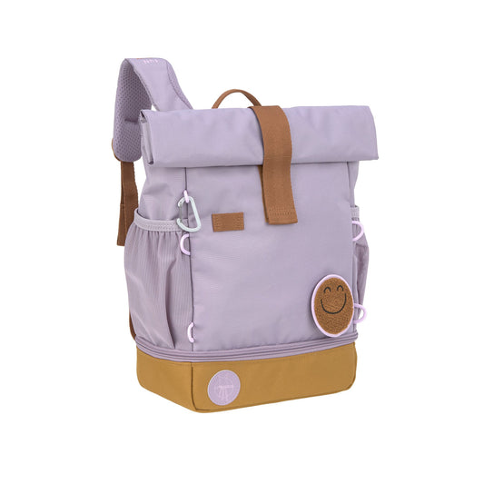 Kindergartenrucksack Rolltop Little Gang Lila Lässig