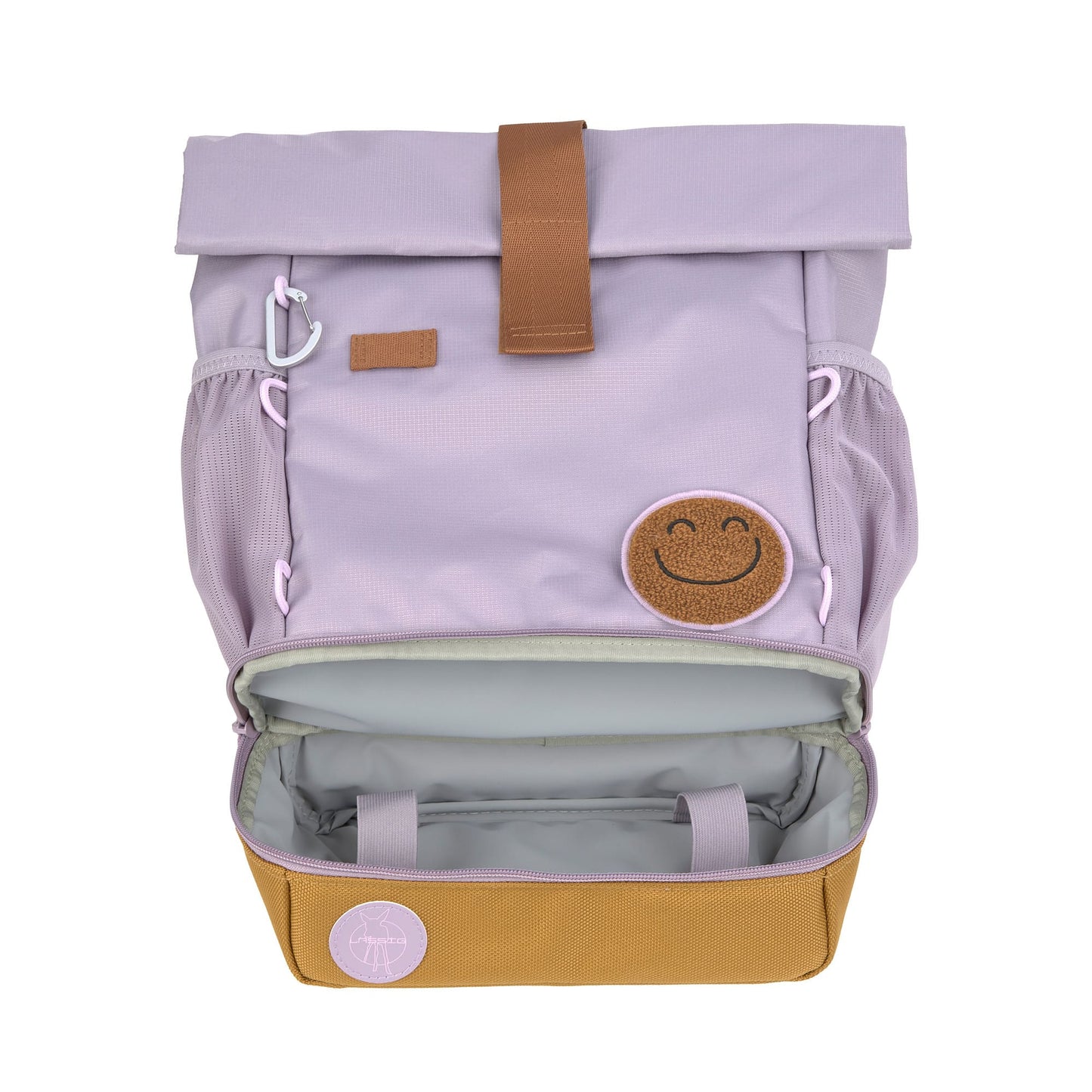 Kindergartenrucksack Rolltop Little Gang Lila Lässig