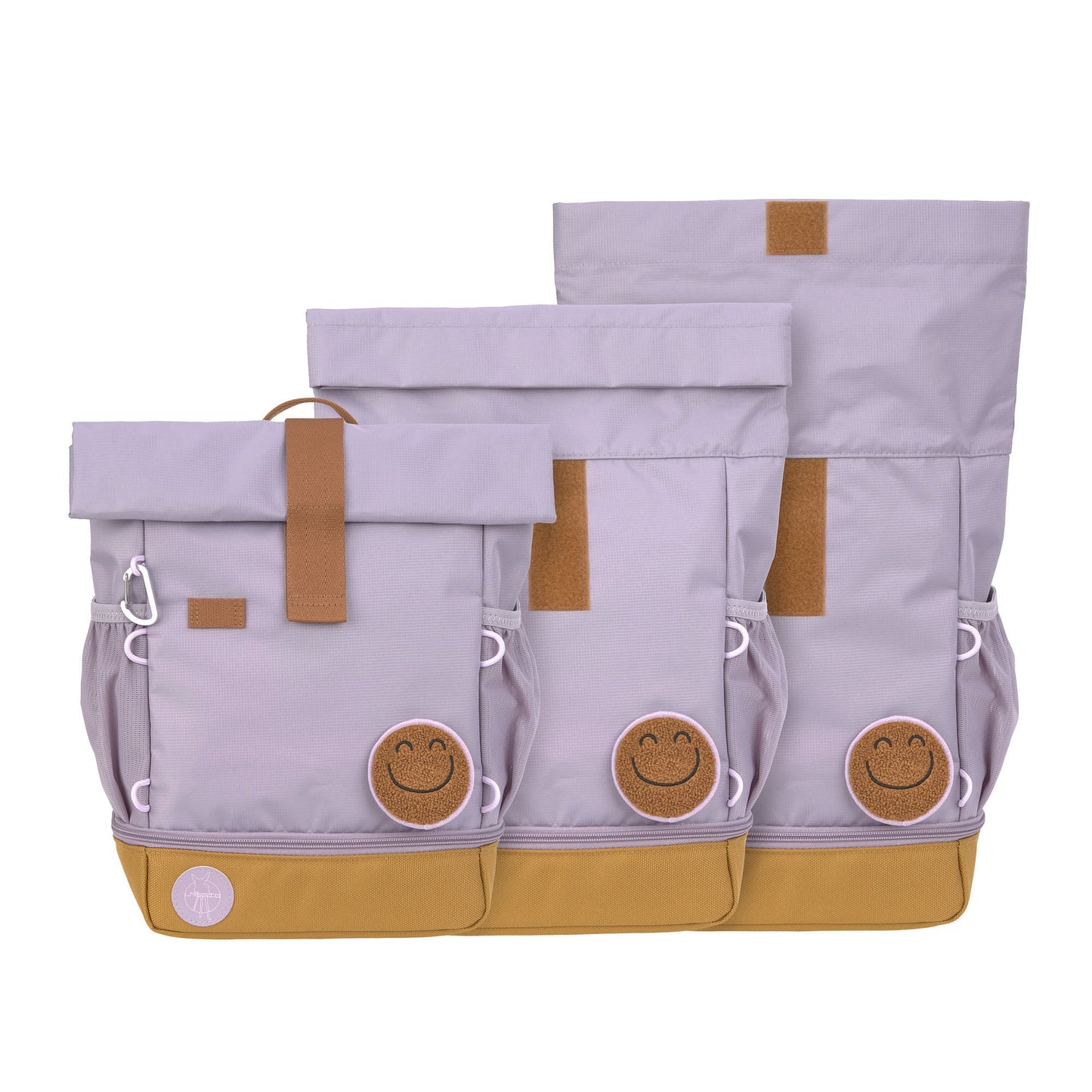 Kindergartenrucksack Rolltop Little Gang Lila Lässig