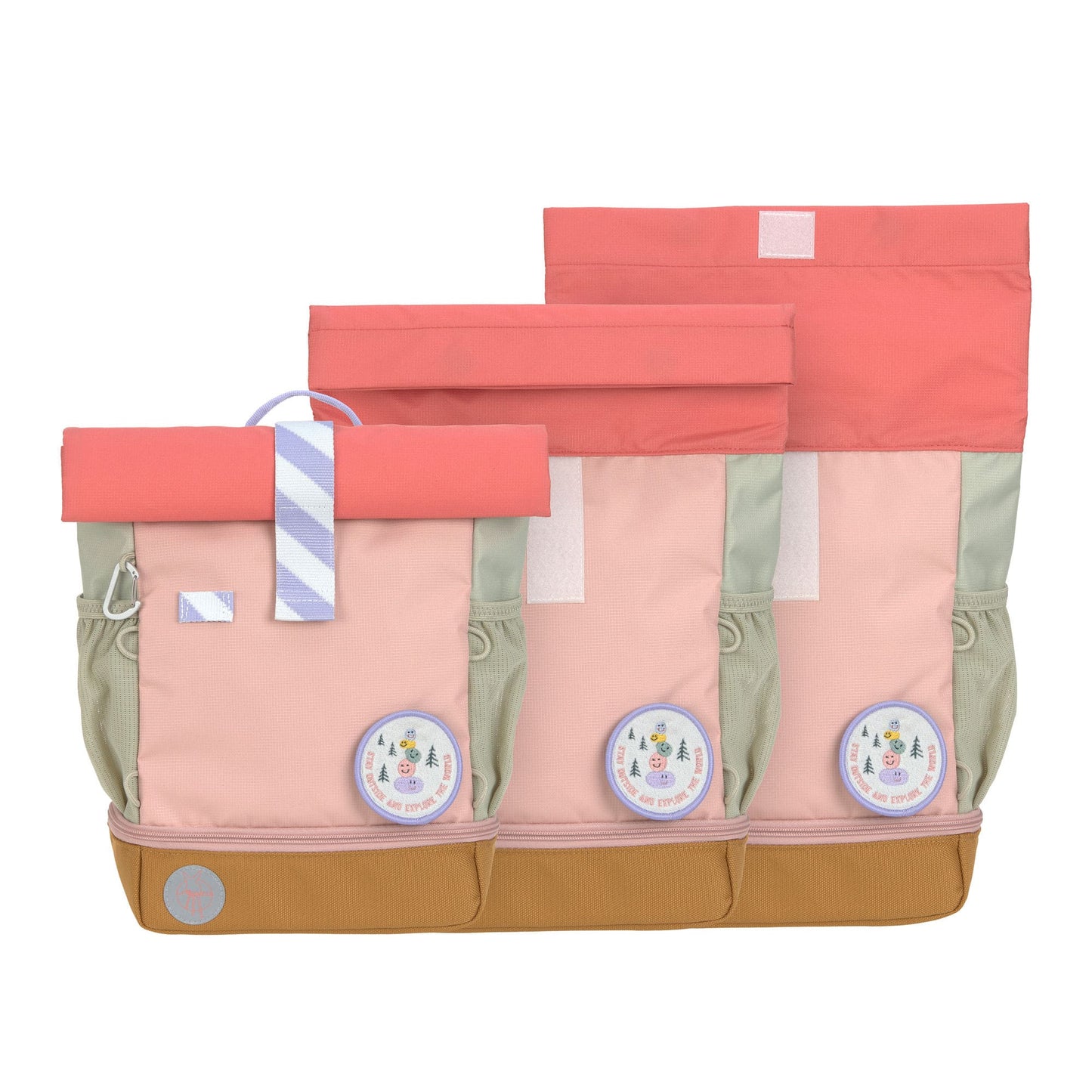Kindergartenrucksack Rolltop Sunny Explorer Rosa Pink Lässig