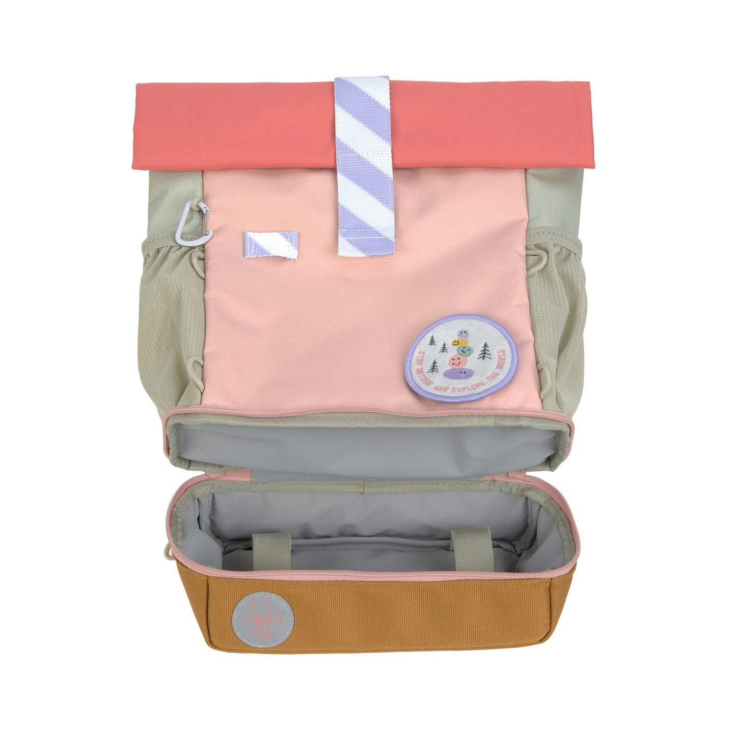 Kindergartenrucksack Rolltop Sunny Explorer Rosa Pink Lässig